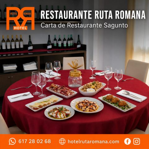 Carta Restaurante Sagunto - Paella, Arroces, Carnes y Pescados - Hotel Ruta Romana