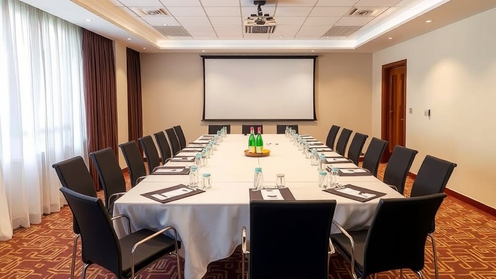 Sala de conferencias en formato teatro del Hotel Ruta Romana