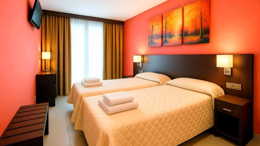 Habitación twin con dos camas individuales