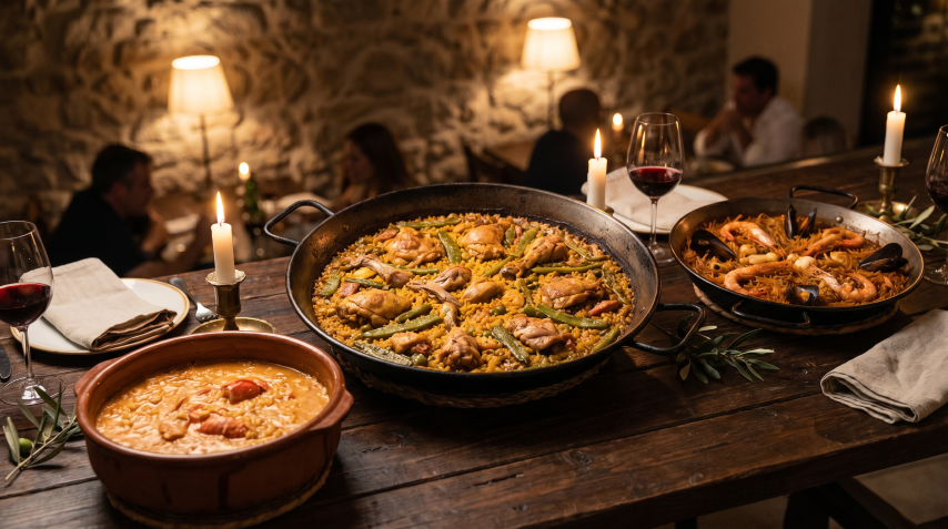 Arroces y pastas del Restaurante Ruta Romana Sagunto