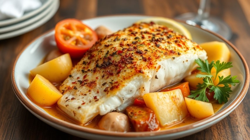 Bacalao a la portuguesa Sagunto