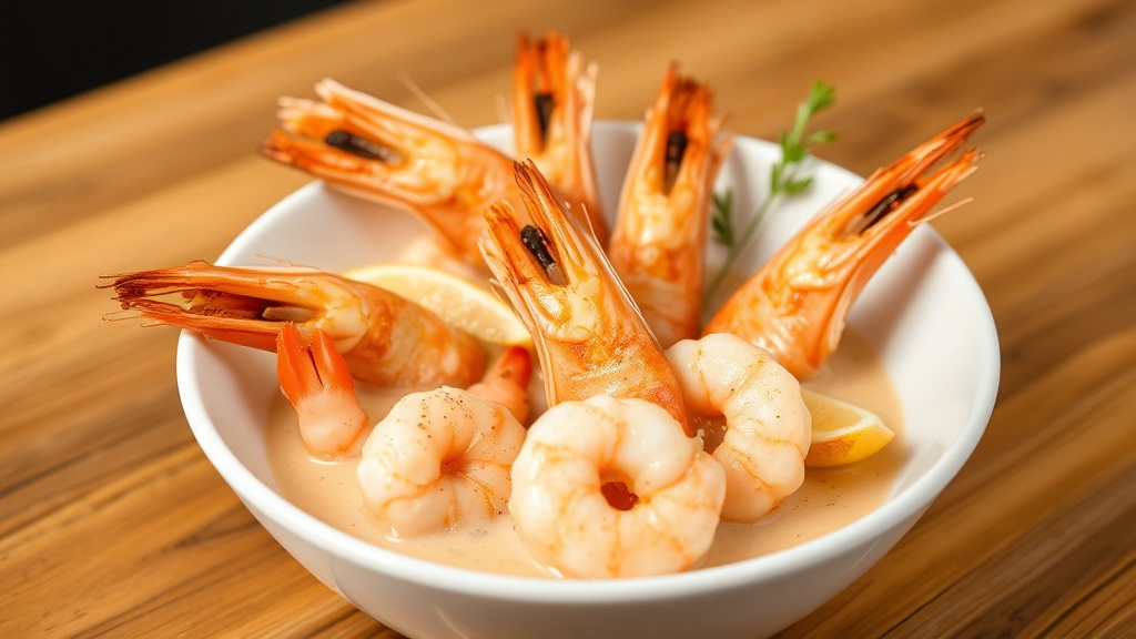 Gambas a la crema Sagunto