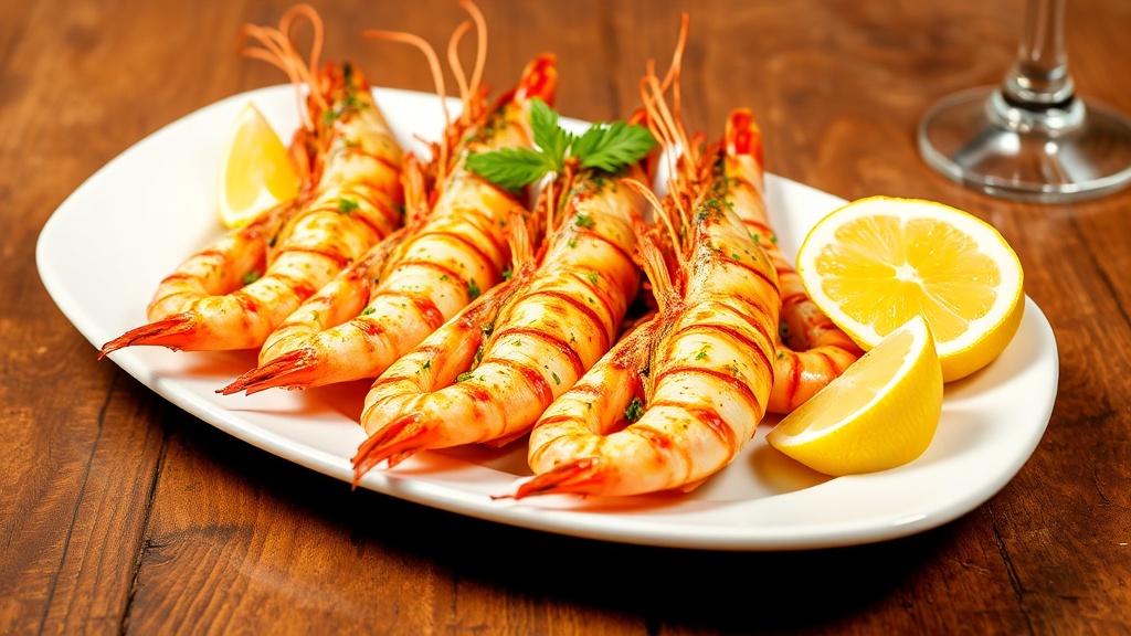 Gambón plancha ajillo Sagunto