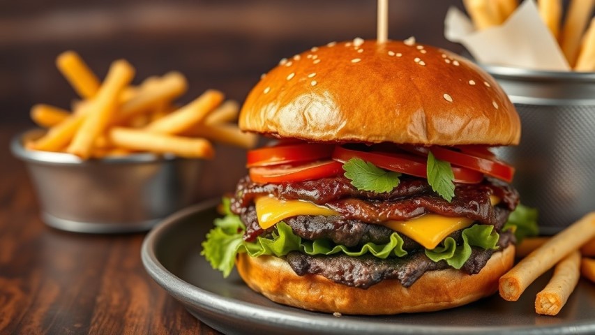 Hamburguesa Black Angus Sagunto