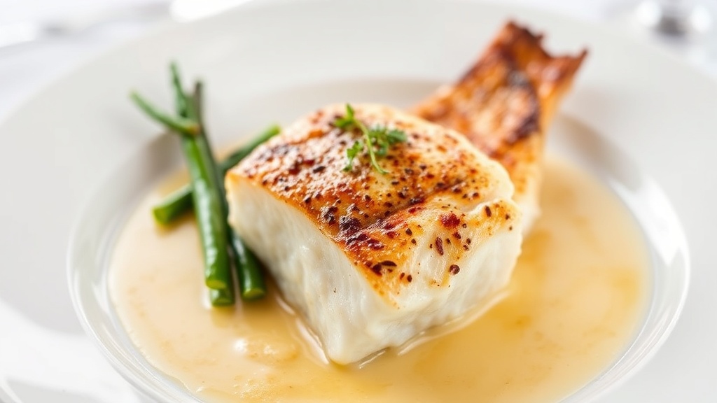 Lubina en la espalda con guarnición Sagunto