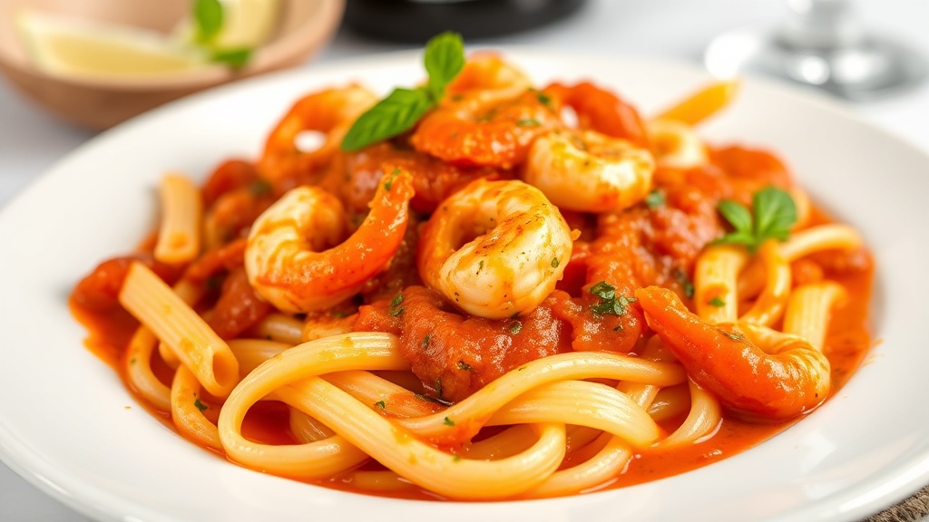 Penne al scampi Diavola Sagunto