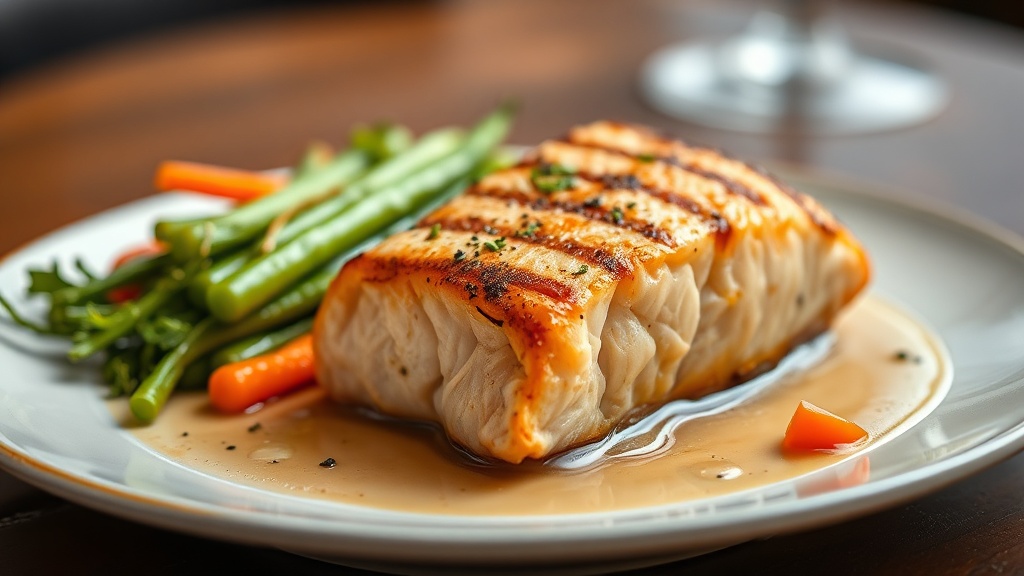 Salmón a la plancha con vegetales Sagunto